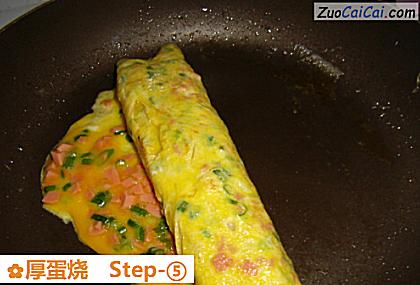 厚蛋烧做法第五步骤