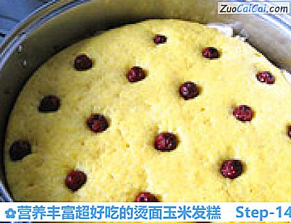 营养丰富超好吃的烫面玉米发糕做法第十四步骤