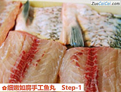 细嫩如腐手工鱼丸做法第一步骤