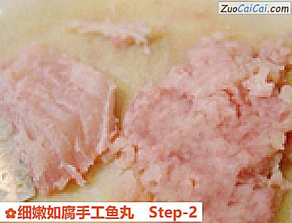 细嫩如腐手工鱼丸做法第二步骤