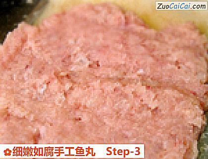 细嫩如腐手工鱼丸做法第三步骤