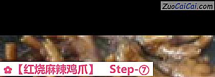 红烧麻辣鸡爪做法第七步骤