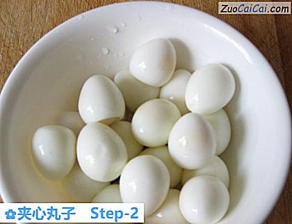夹心丸子做法第二步骤