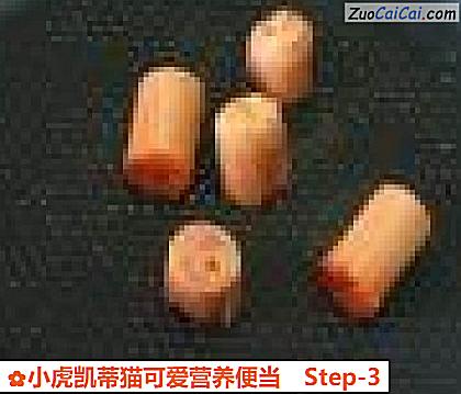 小虎凯蒂猫可爱营养便当做法第三步骤