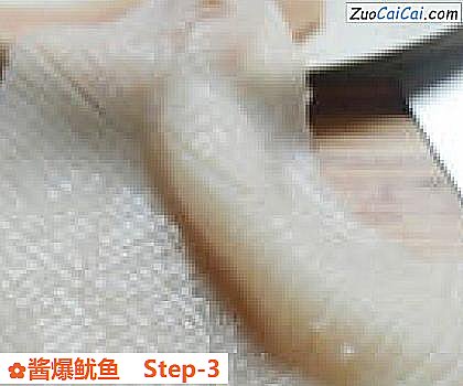 酱爆鱿鱼做法第三步骤