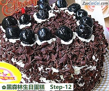 黑森林生日蛋糕做法第十二步骤