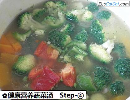 健康营养蔬菜汤做法第四步骤