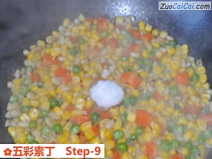 五彩素丁做法第九步骤