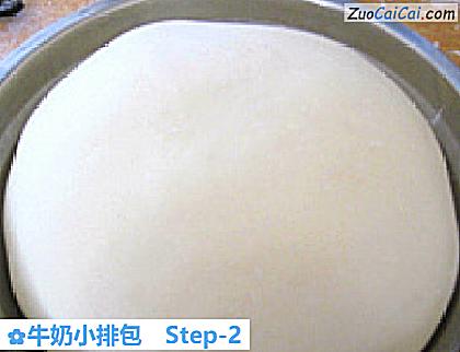 牛奶小排包做法第二步骤