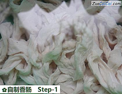 自制香肠做法第一步骤