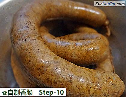 自制香肠做法第十步骤
