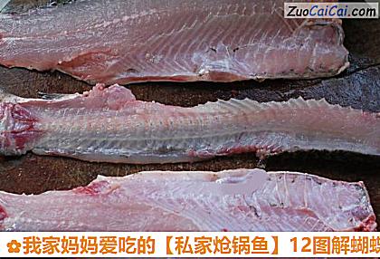 12图解蝴蝶鱼片的片法做法第四步骤