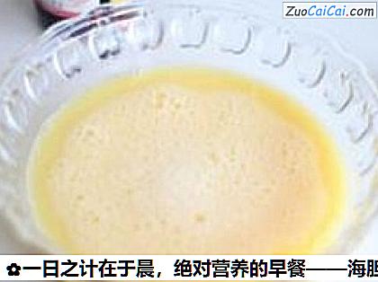 海胆炖蛋做法第七步骤