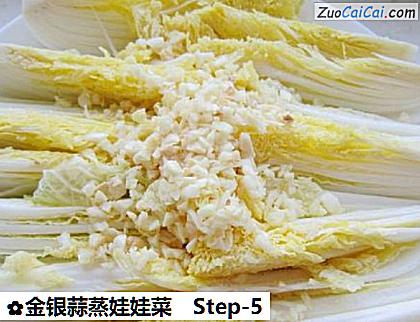 金银蒜蒸娃娃菜做法第五步骤