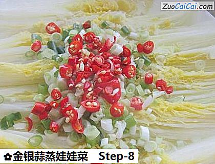 金银蒜蒸娃娃菜做法第八步骤