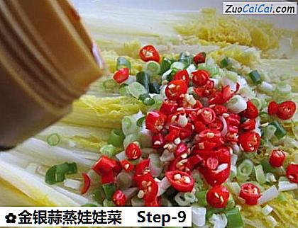 金银蒜蒸娃娃菜做法第九步骤