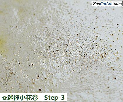 迷你小花卷做法第三步骤