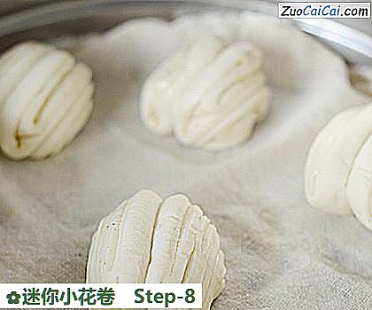 迷你小花卷做法第八步骤