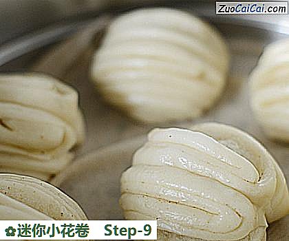 迷你小花卷做法第九步骤