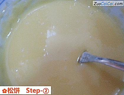 松饼做法第二步骤