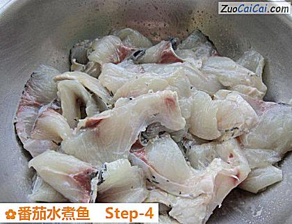 番茄水煮鱼做法第四步骤
