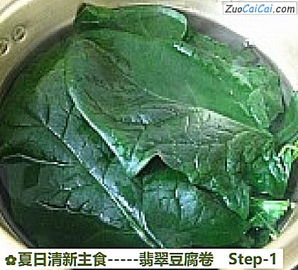 -翡翠豆腐卷做法第一步骤