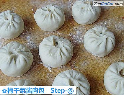 梅干菜酱肉包做法第六步骤