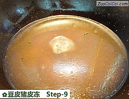 豆皮猪皮冻做法第九步骤