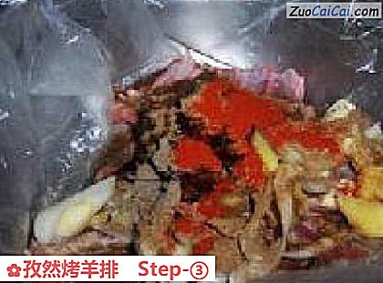 孜然烤羊排做法第三步骤