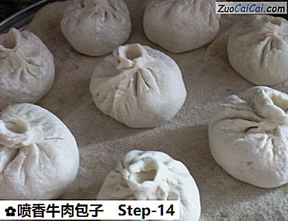 喷香牛肉包子做法第十四步骤
