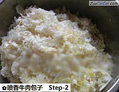喷香牛肉包子做法第二步骤