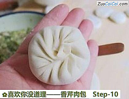 香芹肉包做法第十步骤