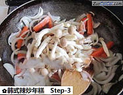 韩式辣炒年糕做法第三步骤