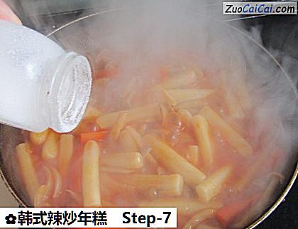 韩式辣炒年糕做法第七步骤