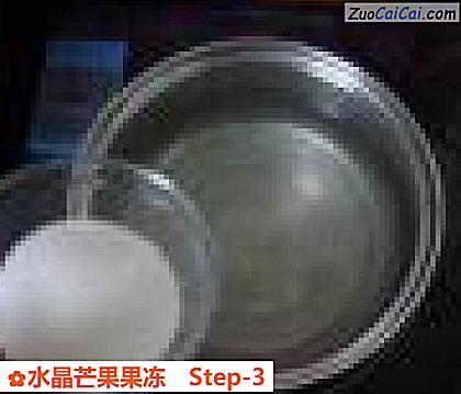 水晶芒果果冻做法第三步骤