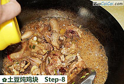 土豆炖鸡块做法第八步骤