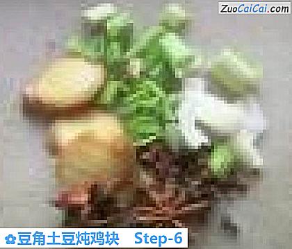 豆角土豆炖鸡块做法第六步骤