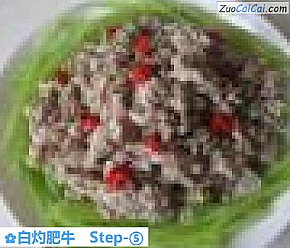 白灼肥牛做法第五步骤