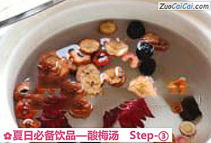 酸梅汤做法第三步骤