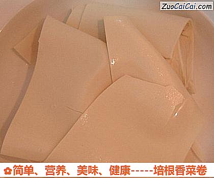 -培根香菜卷做法第五步骤