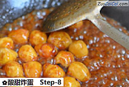 酸甜炸蛋做法第八步骤