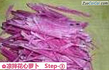 凉拌花心萝卜做法第三步骤