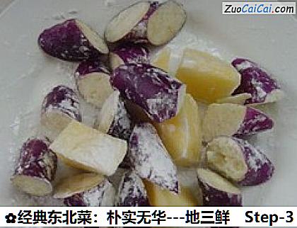 经典东北菜：朴实无华－地三鲜做法第三步骤