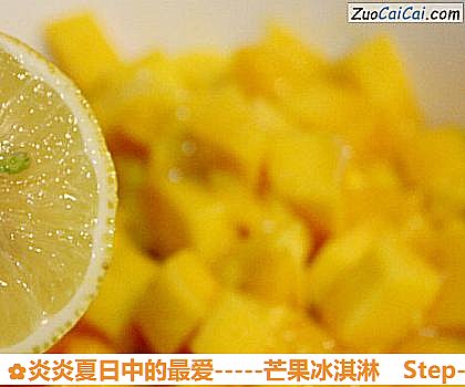 -芒果冰淇淋做法第四步骤