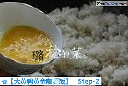 大黄鸭黄金咖喱饭做法第二步骤