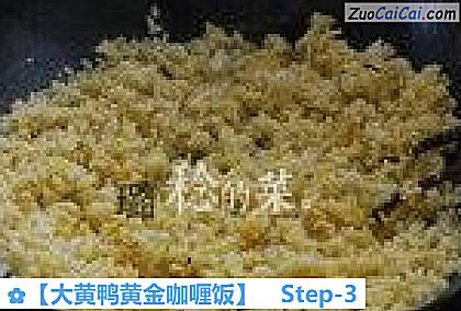 大黄鸭黄金咖喱饭做法第三步骤