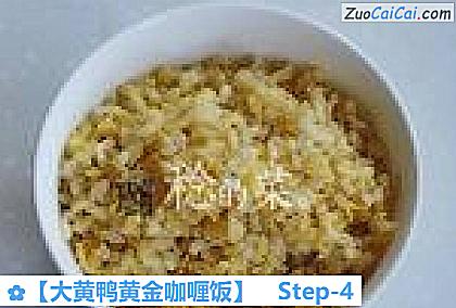 大黄鸭黄金咖喱饭做法第四步骤