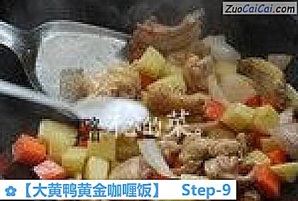 大黄鸭黄金咖喱饭做法第九步骤
