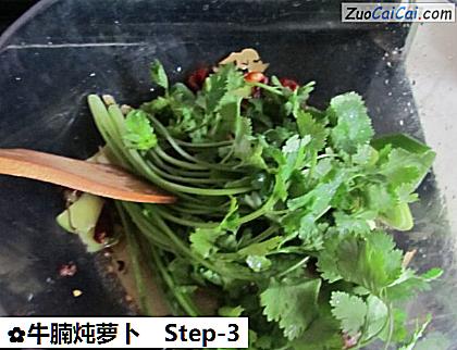 牛腩炖萝卜做法第三步骤
