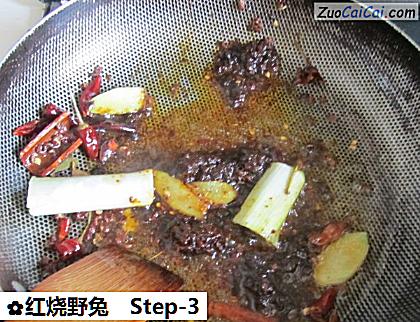 红烧野兔做法第三步骤